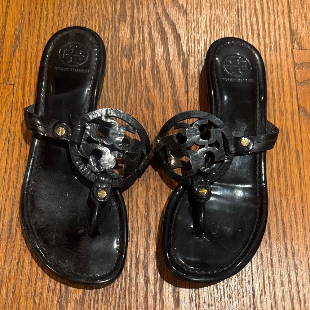 Tory Burch Black Slide Sandals